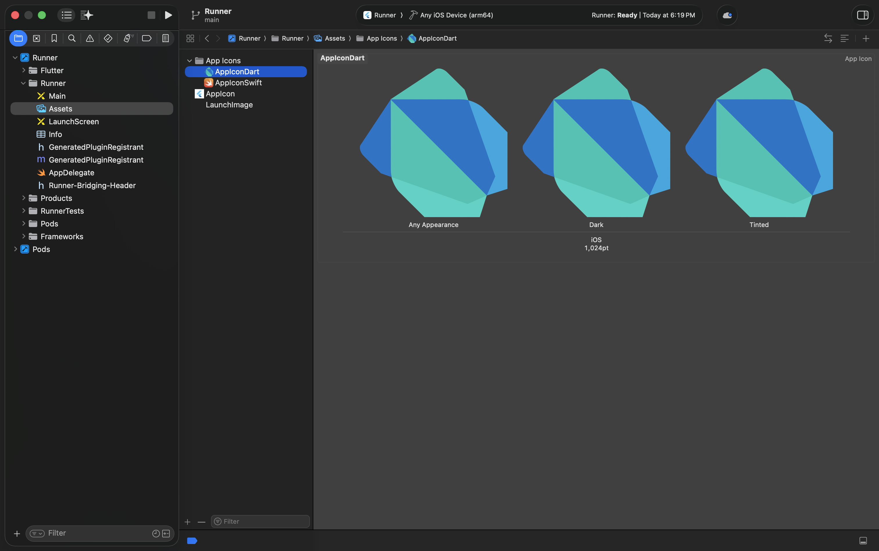 App Icon Folder in Xcode