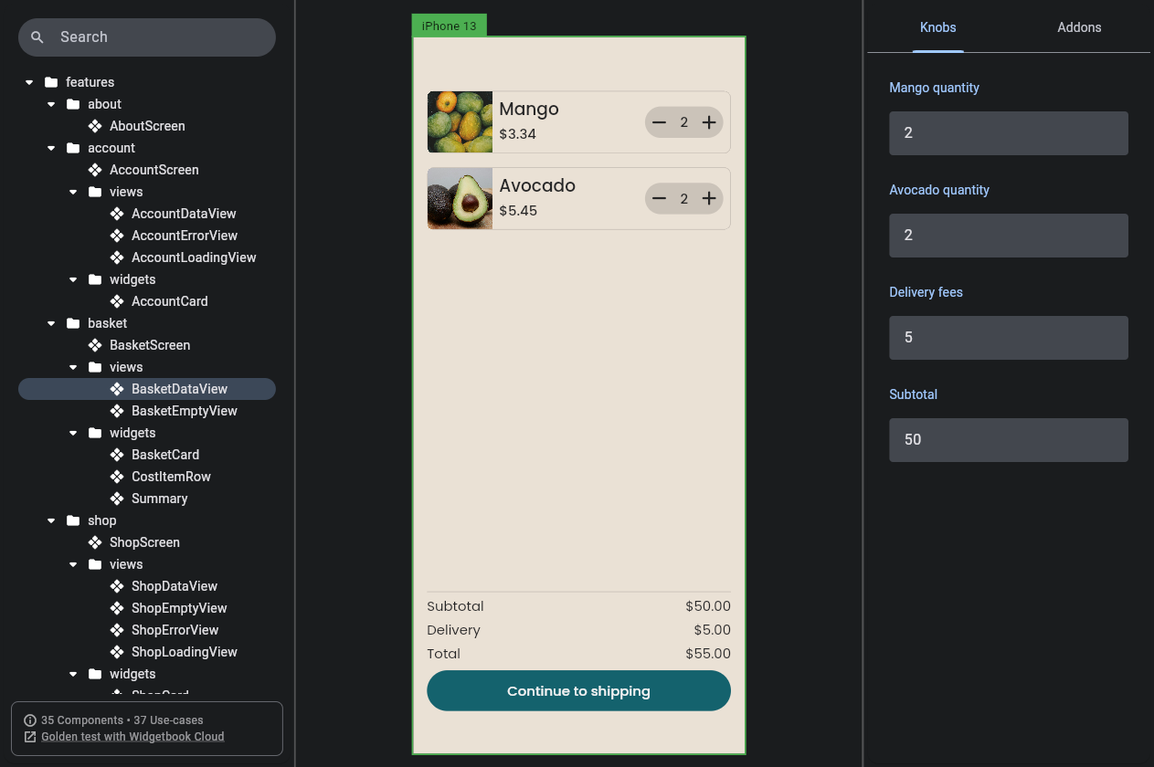 Widgetbook Demo