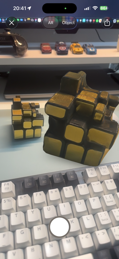 Object Capture result preview