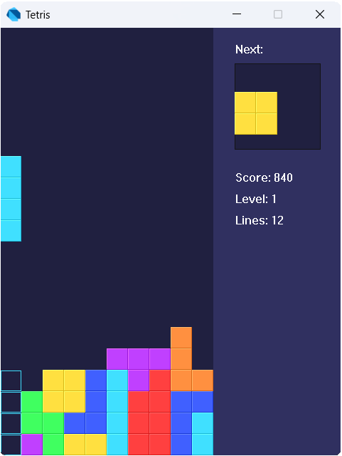 Tetris example